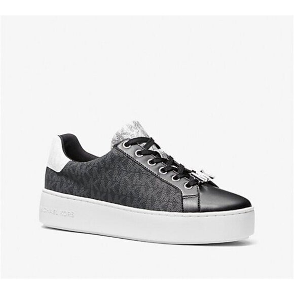 Michael Kors Sneakers Shoes Women's Size 11 Poppy Color Block Logo Round Toe - Picture 1 of 6